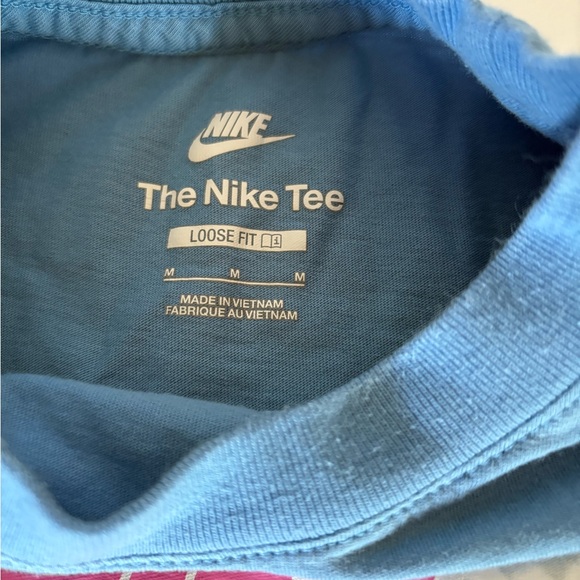 Nike Kids Gray and Blue Tees with Pink Accents - Picture 5 of 7